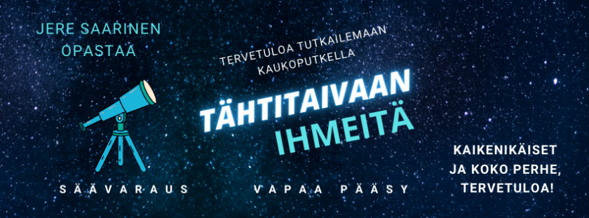 tähtitaivas ja kaukoputki