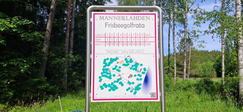 frebeegolf radan infotaulu